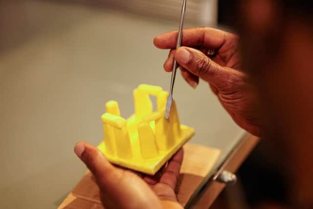 Hedley Wiggan crafts Stonehenge out of butter