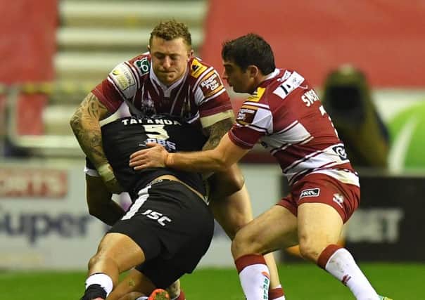 Josh Charnley bowed out of the DW with victory