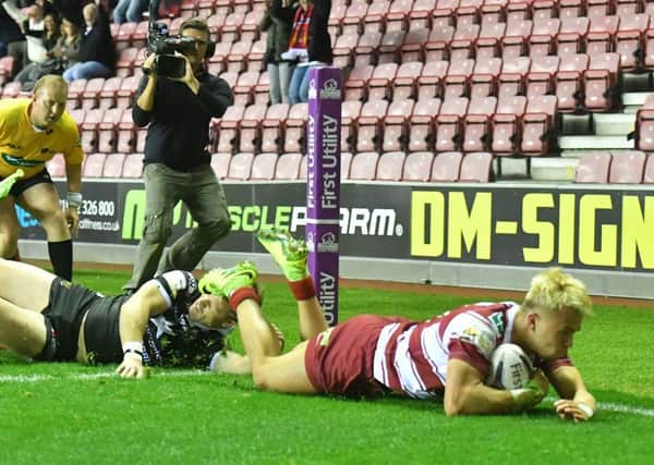 Lewis Tierney scored two tries against Hull FC