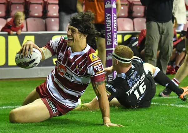 Anthony Gelling crossed for the match-sealing try against Hull FC