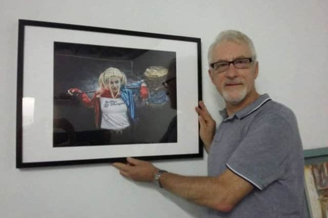 Paul and another of his works of art
