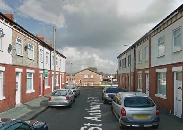St Anthony's Place in Blackpool, where two young children were left home alone when a fire broke out shortly after midnight on Saturday (Pic: Google)