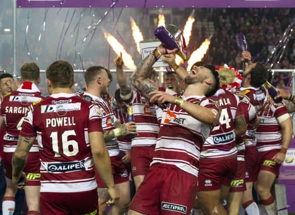 Wigan celebrate Grand Final success