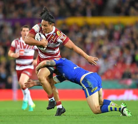Taulima Tautai in action in the Grand Final