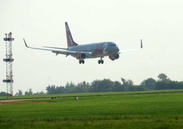 A Jet2 plane similar to the one involved in the incident which saw it circling Wigan for 40 minutes