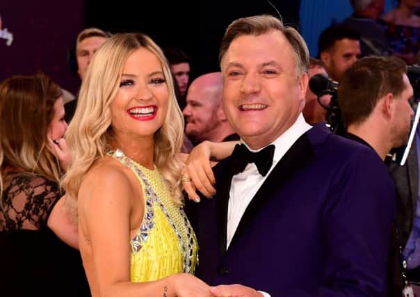 Laura Whitmore and Ed Balls at the launch of Strictly Come Dancing 2016. See letter