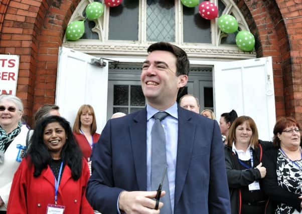 MP Andy Burnham officially opened the Leigh Caring Kitchen, which has now been forced to close