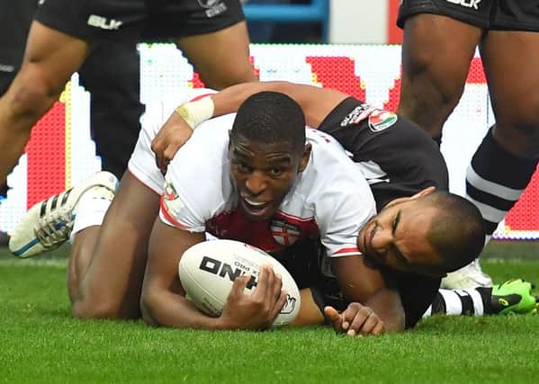 Jermaine McGillvary scored a try and was one of England's best players