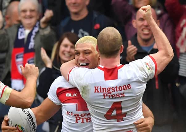 Ryan Hall gave England hope with his try