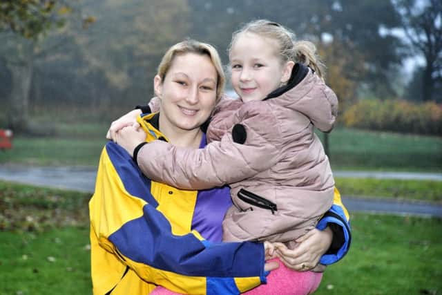 Jenna Taylor who founded the run a year ago pictured with daughter Violet (9)
