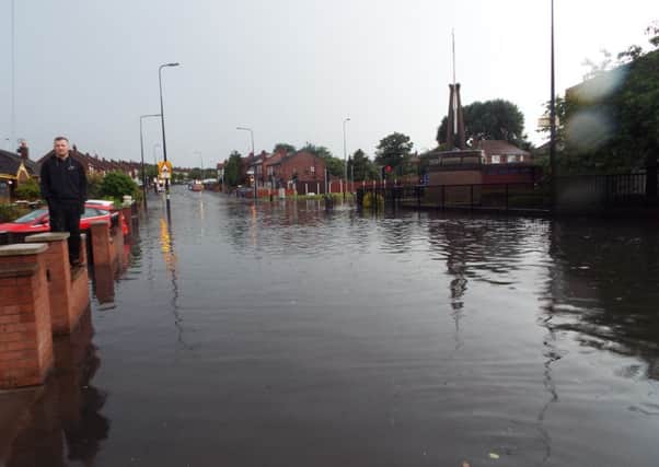 Poolstock Lane after a flash flood. Picture by Wigan Flashes project manager Mark Champion
