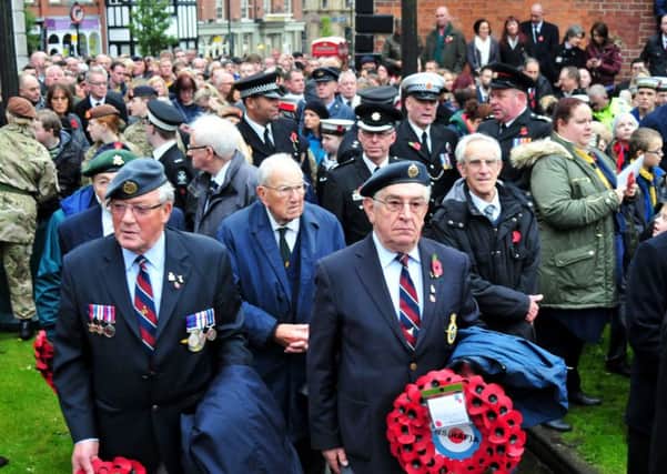 One of last year's Remembrance Sunday ceremonies in Wigan