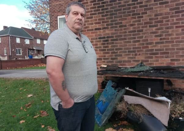 Gary Hart, of Dovedale Road in Landgate, whose garden shed was destroyed by a stray firework