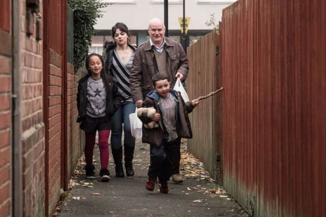 Dave Johns as Daniel Blake and Hayley Squires as Katie in I, Daniel Blake. See letter below about austerity