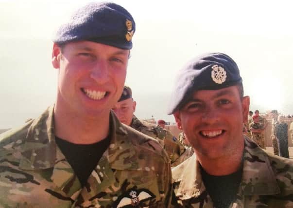 Prince Williams with Sergeant Paul Banks in Afghanistan