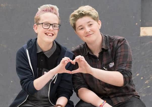 Alex Butler right with Brentley Thomas who is also a Believe ambassador