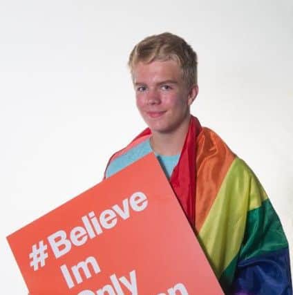 Sam Miller who ended up being home schooled after experiencing sever bullying at two primary schools because of his sexuality.  He is now an ambassador for the #BelieveImOnlyHuman campaign