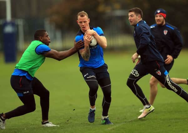 Kevin Brown in training for England