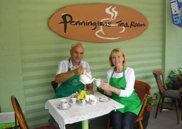 Trisha and George Taylor at Penningtons Tea Room