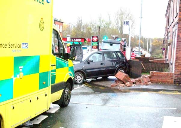 The scene of the crash on Warrington Road, Spring View
