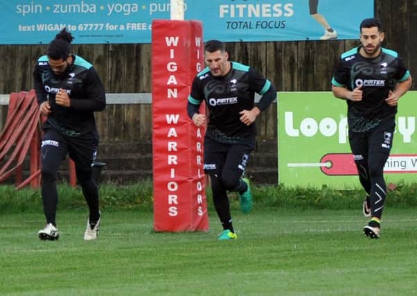 New Zealand training at Wigan's Orrell base