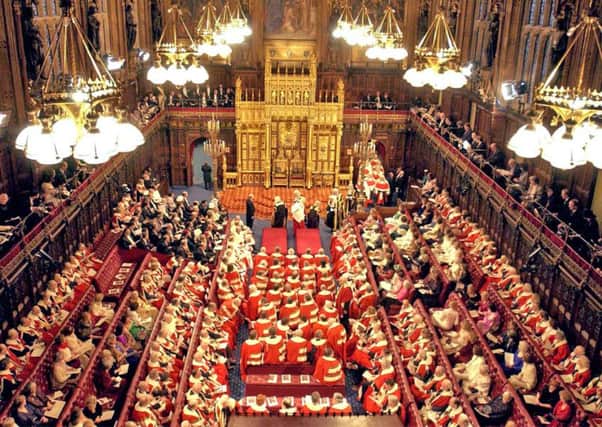 The House of Lords... or is it the House of Robots as a reader suggests? See letter