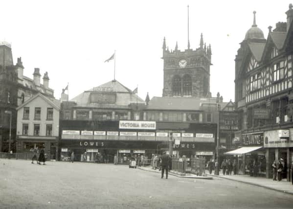 Market Place, Wigan, in the early 1950s