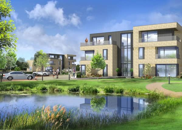 Artist's impression of the new homes at Astley Point