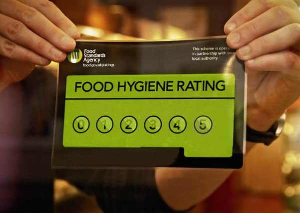 Food Standards Agency, Food Hygiene Rating sticker