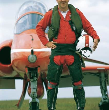 Justin Hughes during his time in the Red Arrows