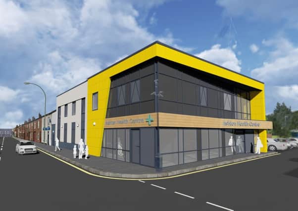 An artist's impression of the new Ashton Health Centre planned for the site of the former town hall on Bryn Street