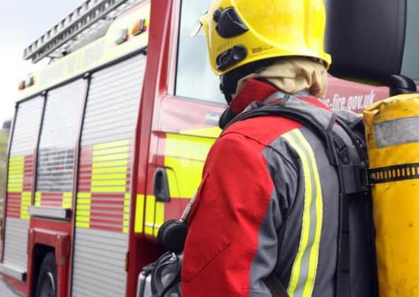 Firefighters from Wigan put out the fire