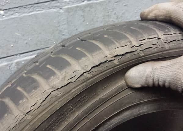 Dangerous second hand tyre
