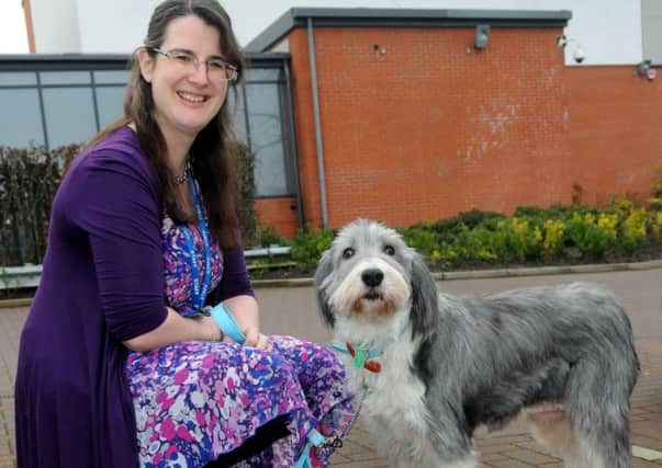 Former Crufts show dog Mink and owner Robynne Wood