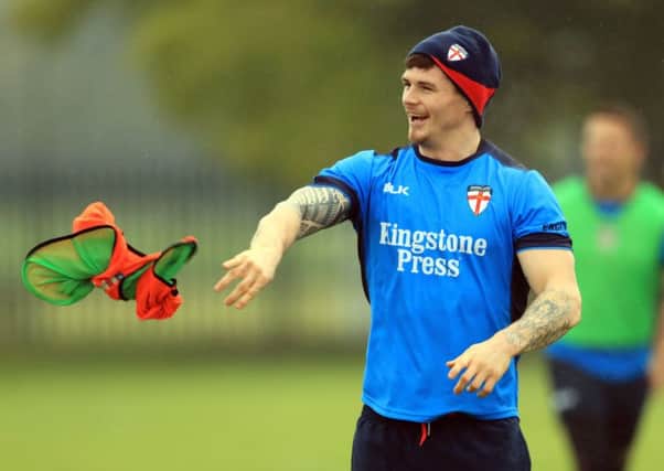 John Bateman during training in the Four Nations