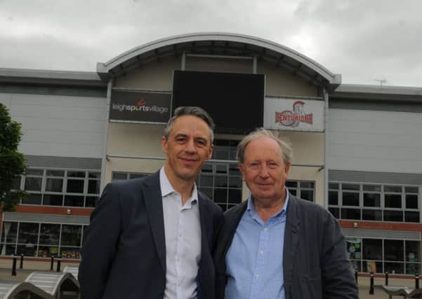 WIGAN/LEIGH 27-06-16
from left, Ged Tyrrell and Bryan Kay are the founders of Leigh Neighbourhood Forum and are organising a public meeting at Leigh Sports Village.