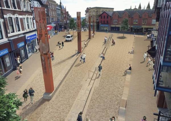 An artist's impression of the revamped Market Place