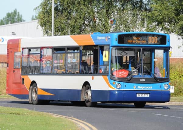 A Stagecoach bus similar to the one attacked in Norley