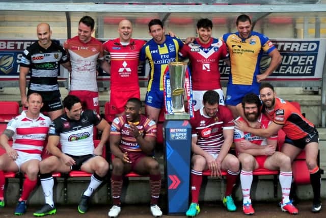Captains and key players at the Super League launch