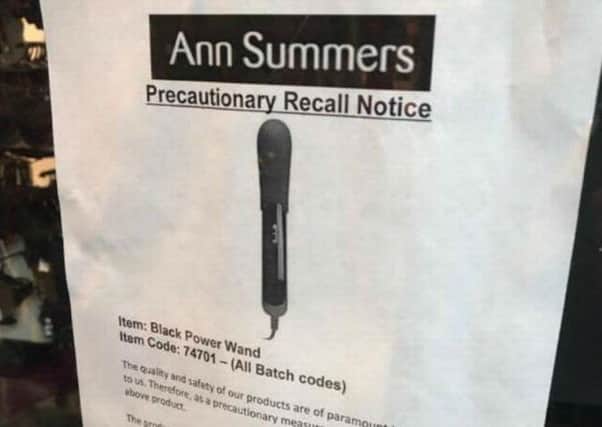 The recalled item