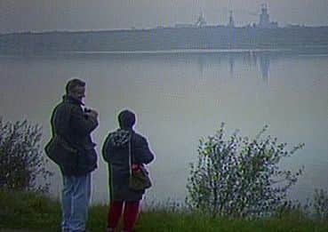 A scene from sitcom Watching filmed at Pennington Flash