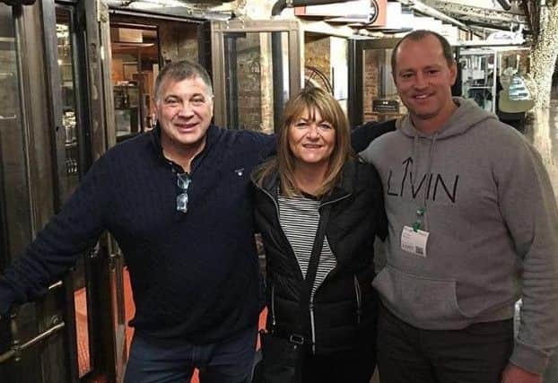 Shaun Wane, with wife Lorraine, bumped into Michael Maguire during a short break to New York