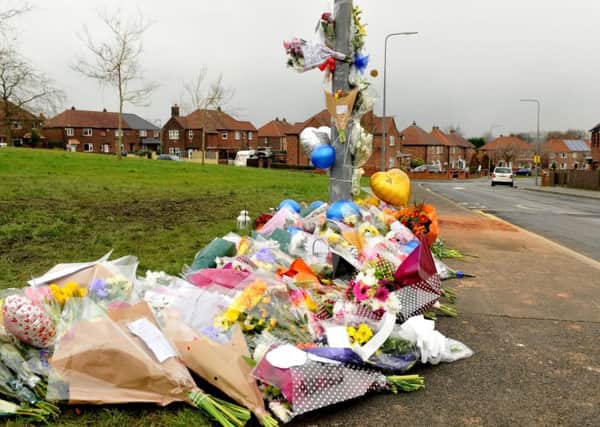 Tributes to Cameron Chadwick on Helvellyn Road, Wigan