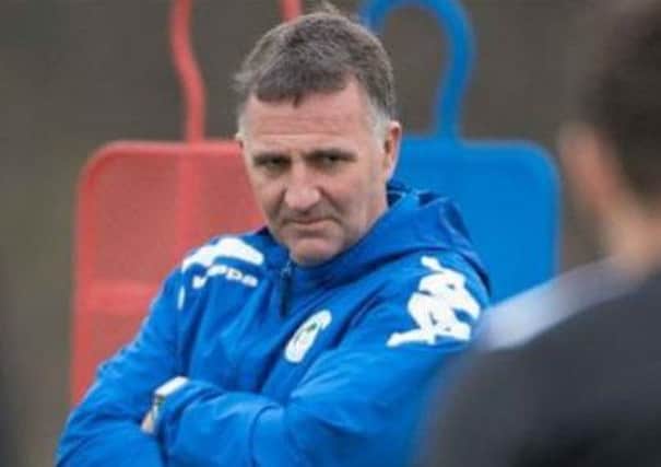 Warren Joyce had a familiar face at the training ground today