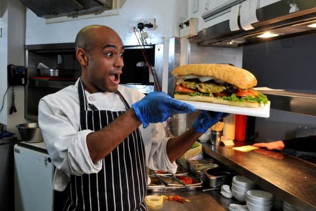 Chef Scott Anderson of SoLita Preston has invented a Winckley Square burger