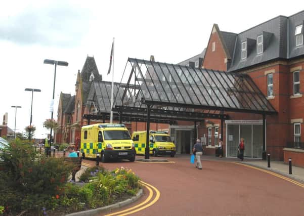 Wigan Infirmary accident and emergency entrance