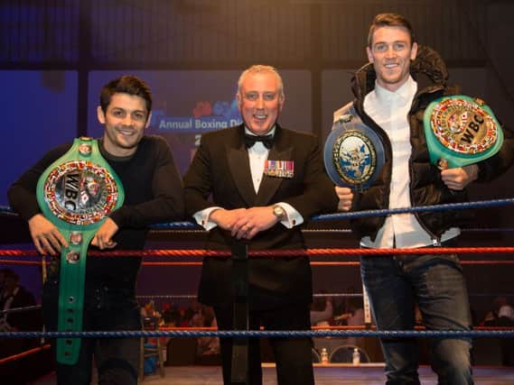 Professional boxers Stephen and Callum Smith at Wigan Youth Zone's annual boxing dinner