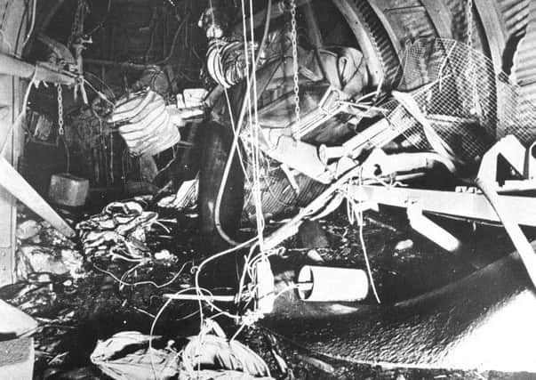 The tangled wreckage of the disaster which claimed 10 lives on 1979