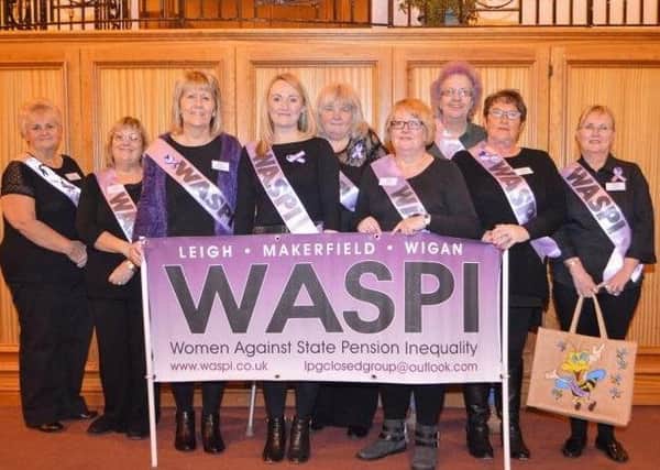Waspi members taking their message to Wigan Council