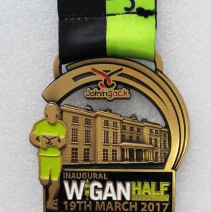 Medal for the first half marathon